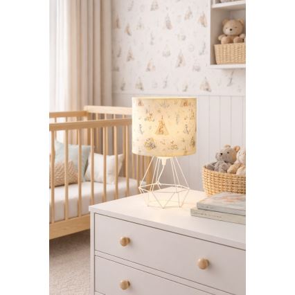Detská stolná lampa KIDS ROOM 1xE27/60W/230V, priemer 18 cm, motív zvieratiek