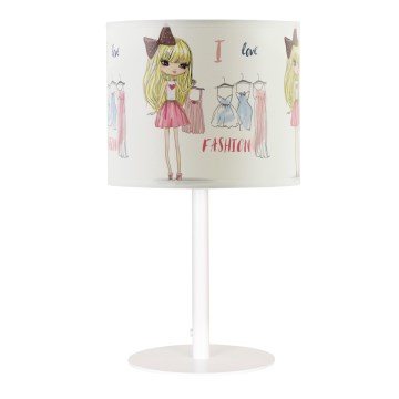 Detská stolová lampa GIRLS VIBES 1xE27/60W/230V pr. 18 cm Milujem módu