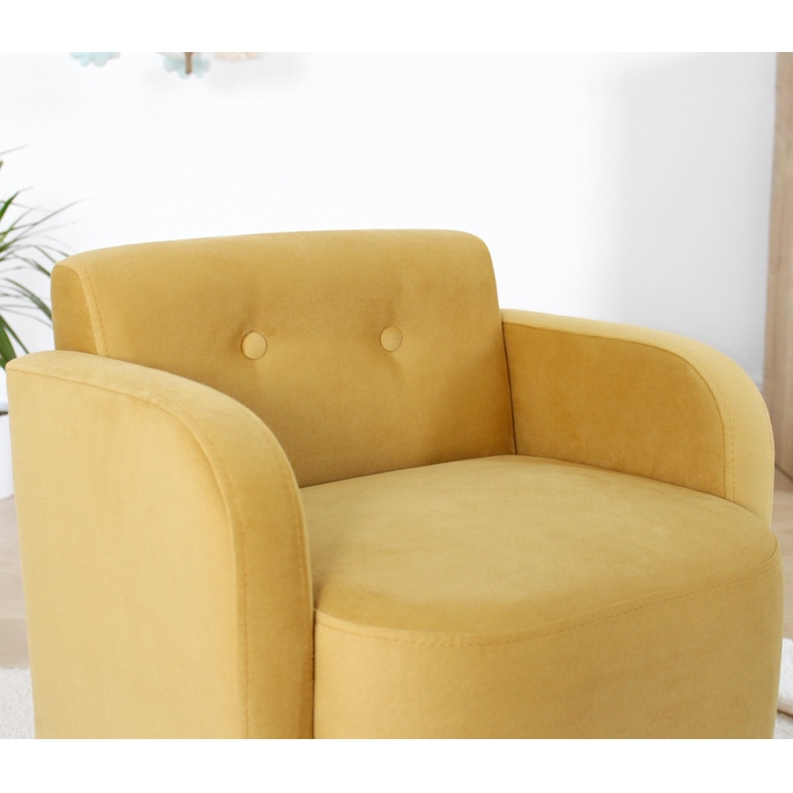 Detské kreslo DORY žlté