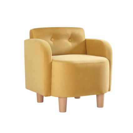 Detské kreslo DORY žlté