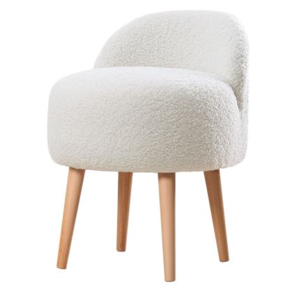 Detské kreslo MIKI, priemer 46 cm, biele