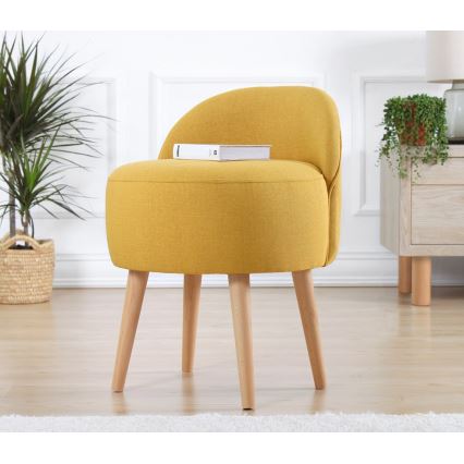 Detské kreslo NIKI Ø 46 cm, žlté