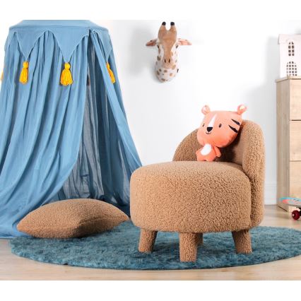 Detské kreslo PIXI pr. 46 cm hnedé
