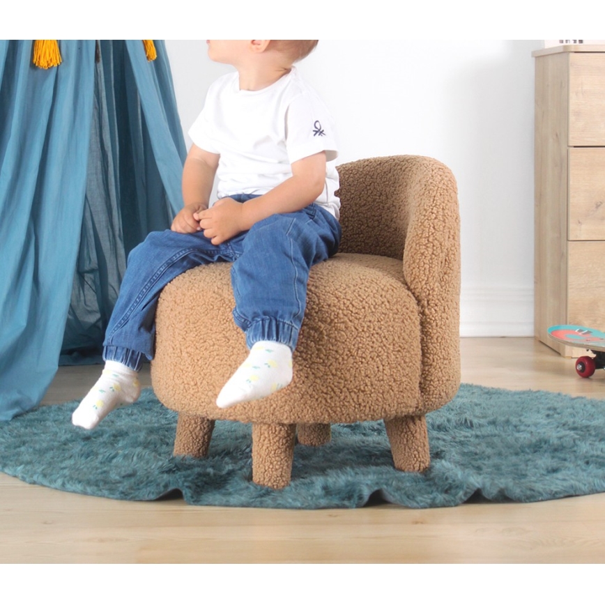 Detské kreslo PIXI pr. 46 cm hnedé