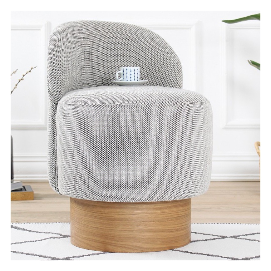 Detské kreslo RIKI 40x47 cm sivé