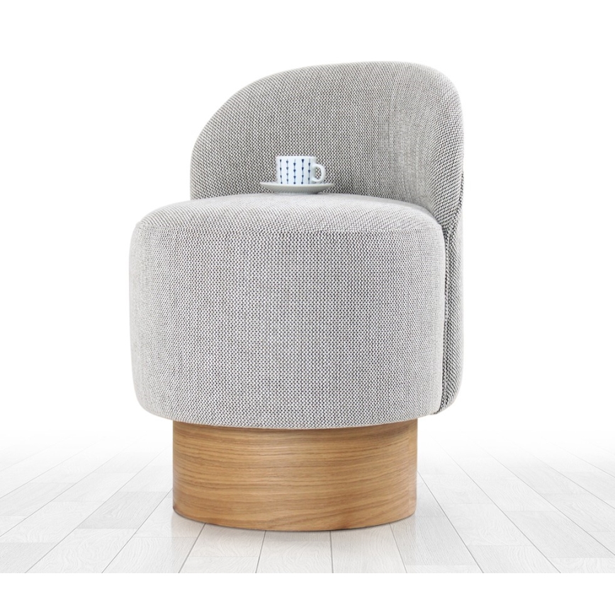 Detské kreslo RIKI 40x47 cm sivé