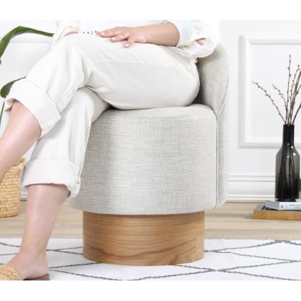 Detské kreslo RIKI 40x47 cm svetlošedé