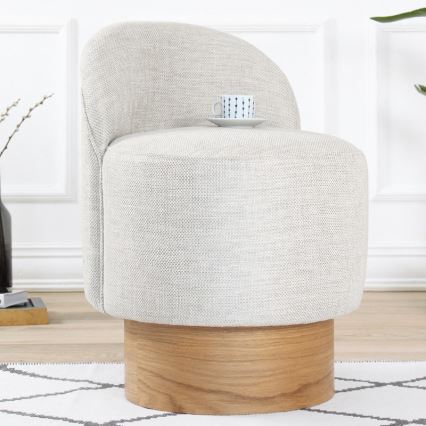 Detské kreslo RIKI 40x47 cm svetlošedé