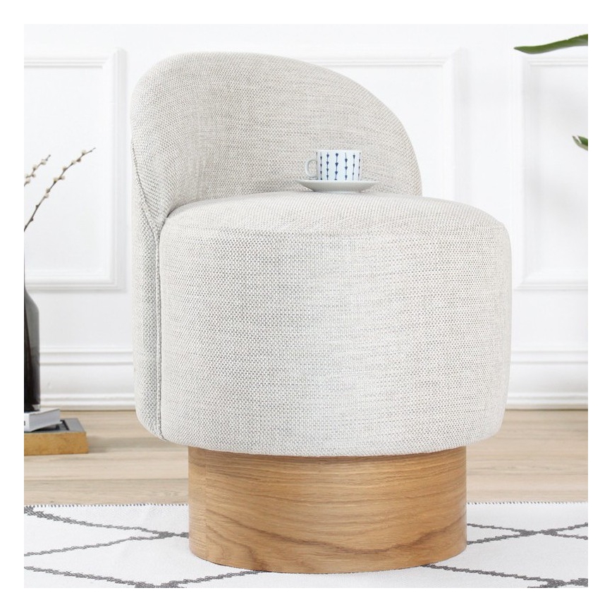 Detské kreslo RIKI 40x47 cm svetlošedé