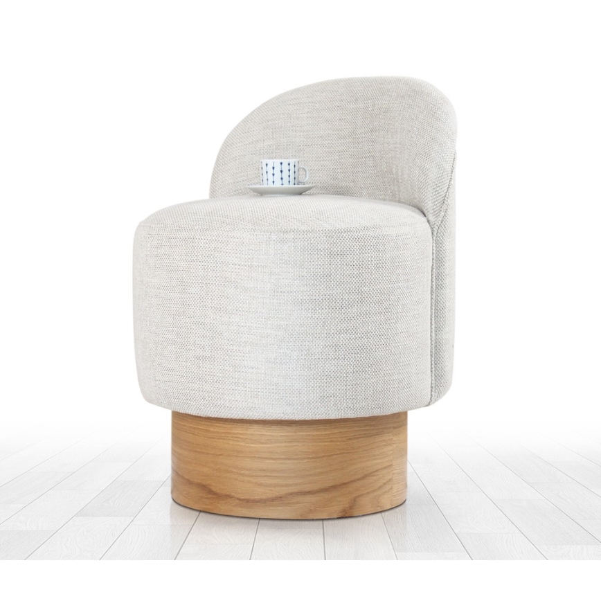 Detské kreslo RIKI 40x47 cm svetlošedé