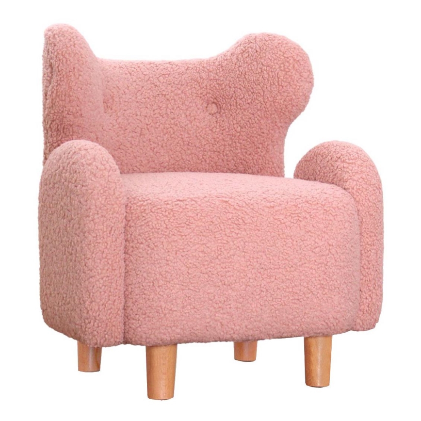 Detské kreslo TOBI ružové