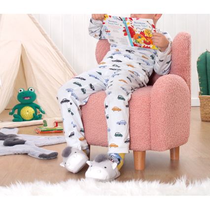 Detské kreslo TOBI ružové