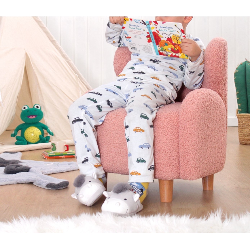 Detské kreslo TOBI ružové