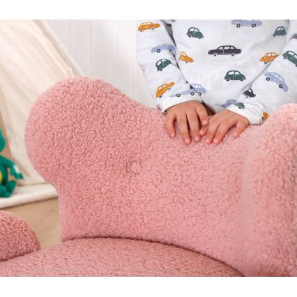 Detské kreslo TOBI ružové