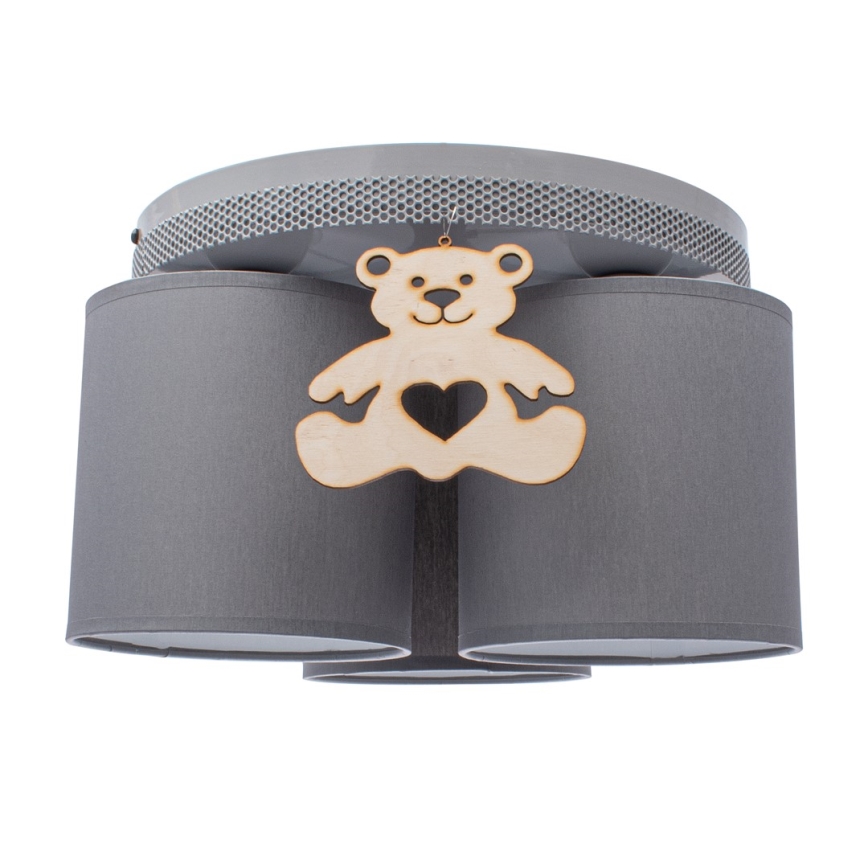 Detské stropné svietidlo BEAR 3xE27/60W/230V