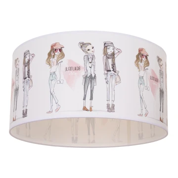 Detské stropné svietidlo GIRLS VIBES 1xE27/60W/230V pr. 40 cm pre dievčatá