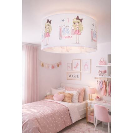 Detské stropné svietidlo GIRLS VIBES 1xE27/60W/230V priemer 40 cm Milujem módu