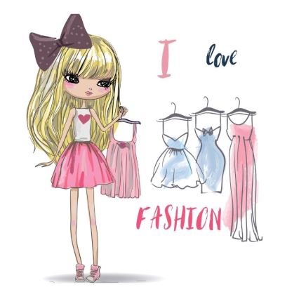 Detské stropné svietidlo GIRLS VIBES 1xE27/60W/230V priemer 40 cm Milujem módu