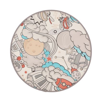 Detské stropné svietidlo KIDDY 2xE27/40W/230V biela/béžová