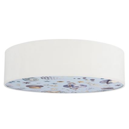 Detské stropné svietidlo KIDDY 2xE27/40W/230V biela/modrá
