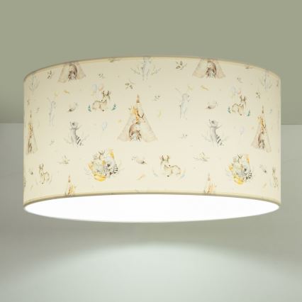 Detské stropné svietidlo KIDS ROOM 1xE27/60W/230V pr. 40 cm zvieratká