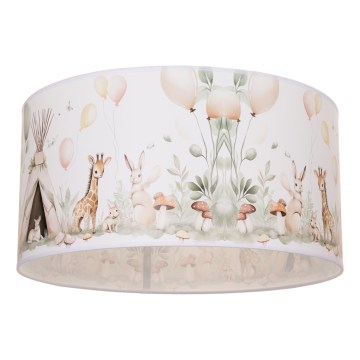 Detské stropné svietidlo KIDS ROOM 1xE27/60W/230V pr. 40 cm zvieratká