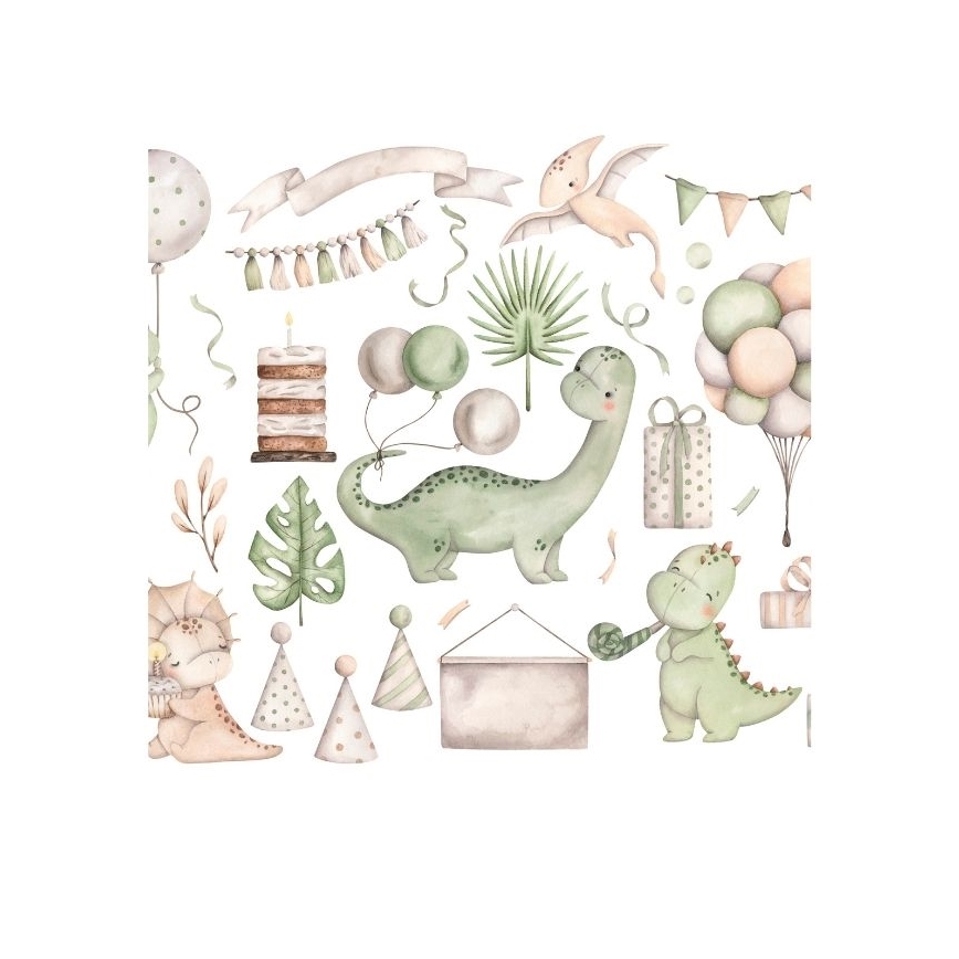 Detské stropné svietidlo KIDS ROOM 1xE27/60W/230V priemer 40 cm dinosaurus