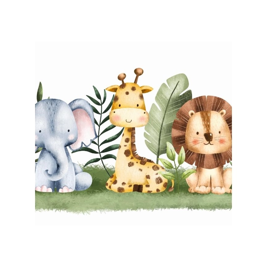 Detské stropné svietidlo KIDS ROOM 1xE27/60W/230V priemer 40 cm džungľa