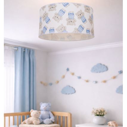 Detské stropné svietidlo KIDS ROOM 1xE27/60W/230V priemer 40 cm medvedík
