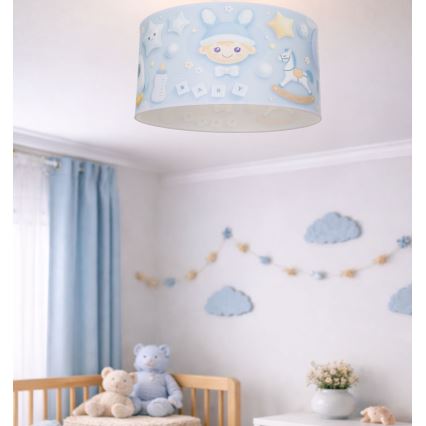 Detské stropné svietidlo KIDS ROOM 1xE27/60W/230V, priemer 40 cm, motív kozmonauta