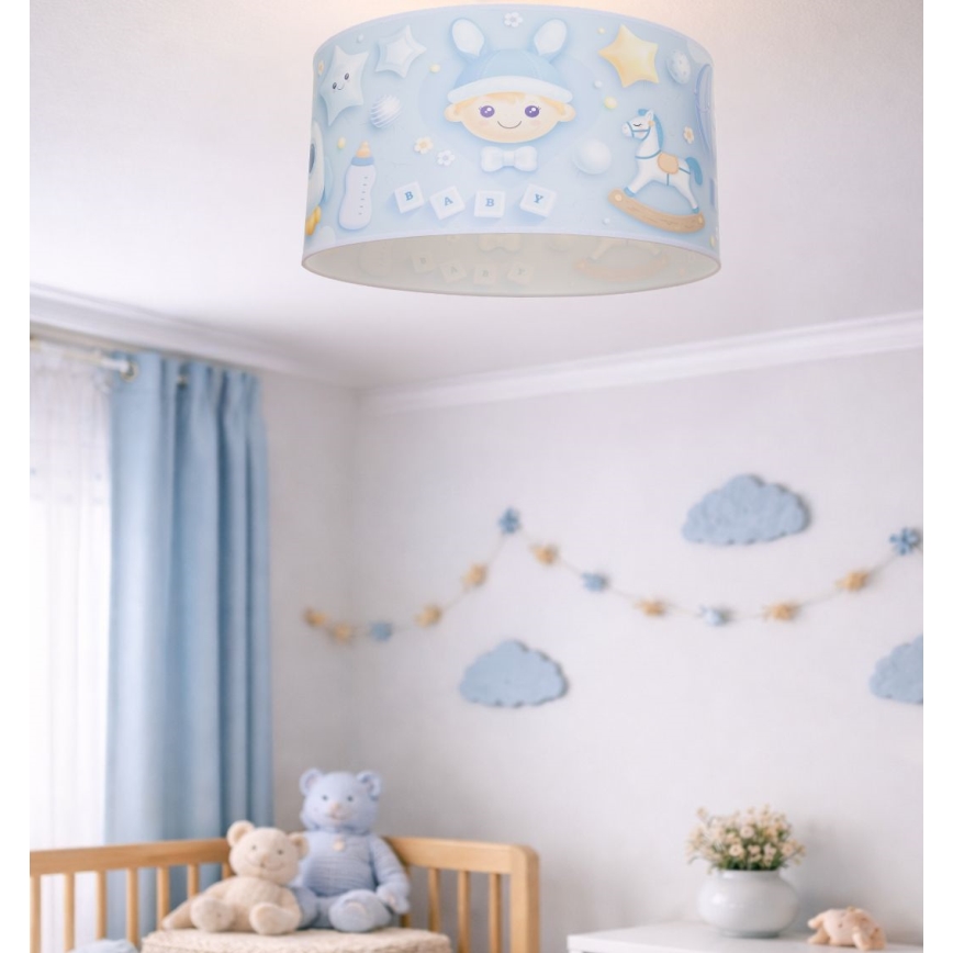Detské stropné svietidlo KIDS ROOM 1xE27/60W/230V, priemer 40 cm, motív kozmonauta