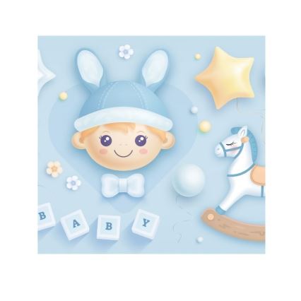 Detské stropné svietidlo KIDS ROOM 1xE27/60W/230V, priemer 40 cm, motív kozmonauta