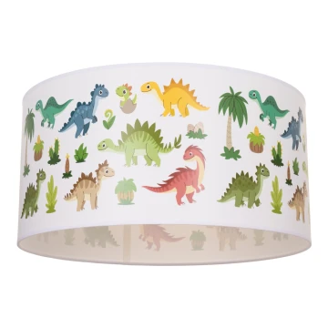 Detské stropné svietidlo KIDS ROOM 1xE27/60W/230V Ø 40 cm dinosaurus
