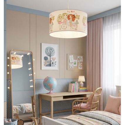 Detský luster GIRLS VIBES 1xE27/60W/230V pr. 40 cm pre dievčatá