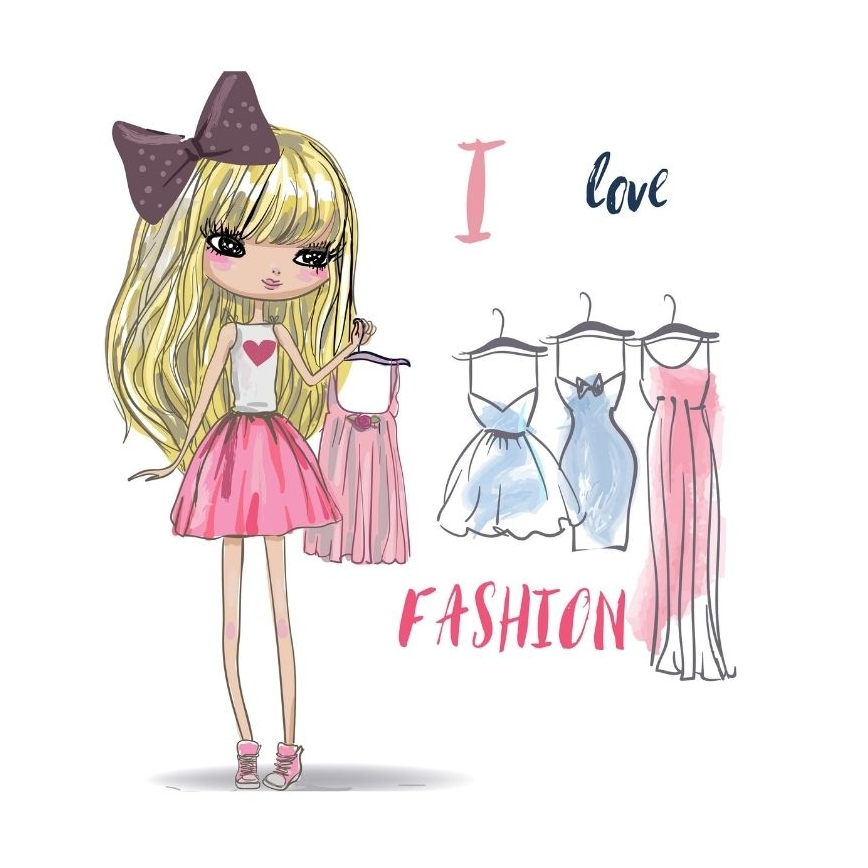 Detský luster GIRLS VIBES 1xE27/60W/230V priemer 40 cm Milujem módu