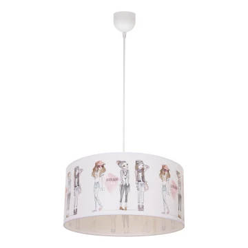 Detský luster GIRLS VIBES 1xE27/60W/230V priemer 40 cm pre dievčatá