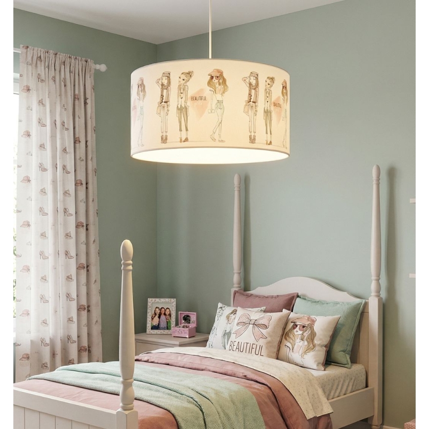 Detský luster GIRLS VIBES 1xE27/60W/230V priemer 40 cm pre dievčatá