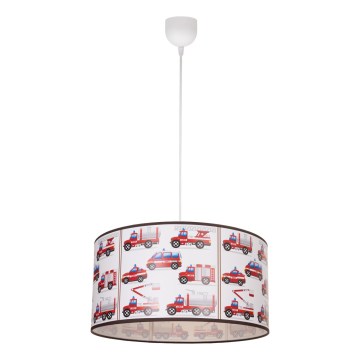 Detský luster KIDS ROOM 1xE27/60W/230V pr. 40 cm hasiči