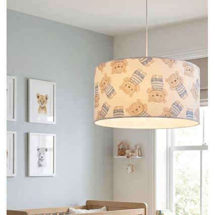 Detský luster KIDS ROOM 1xE27/60W/230V pr. 40 cm medvedík