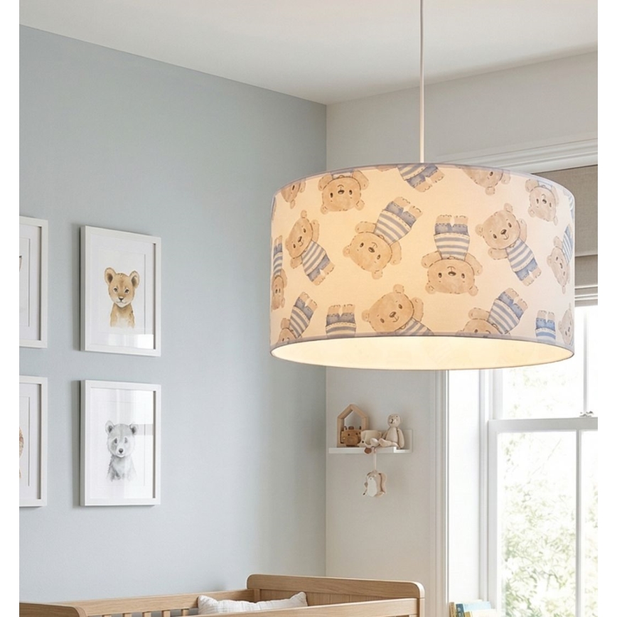 Detský luster KIDS ROOM 1xE27/60W/230V pr. 40 cm medvedík