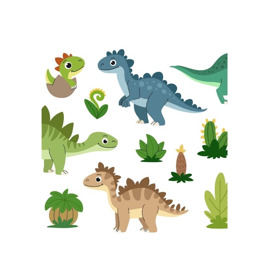 Detský luster KIDS ROOM 1xE27/60W/230V, priemer 40 cm, dinosaurus