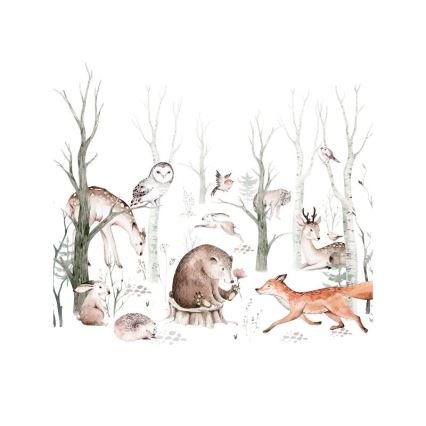 Detský luster KIDS ROOM 1xE27/60W/230V, priemer 40 cm, motív zvieratiek