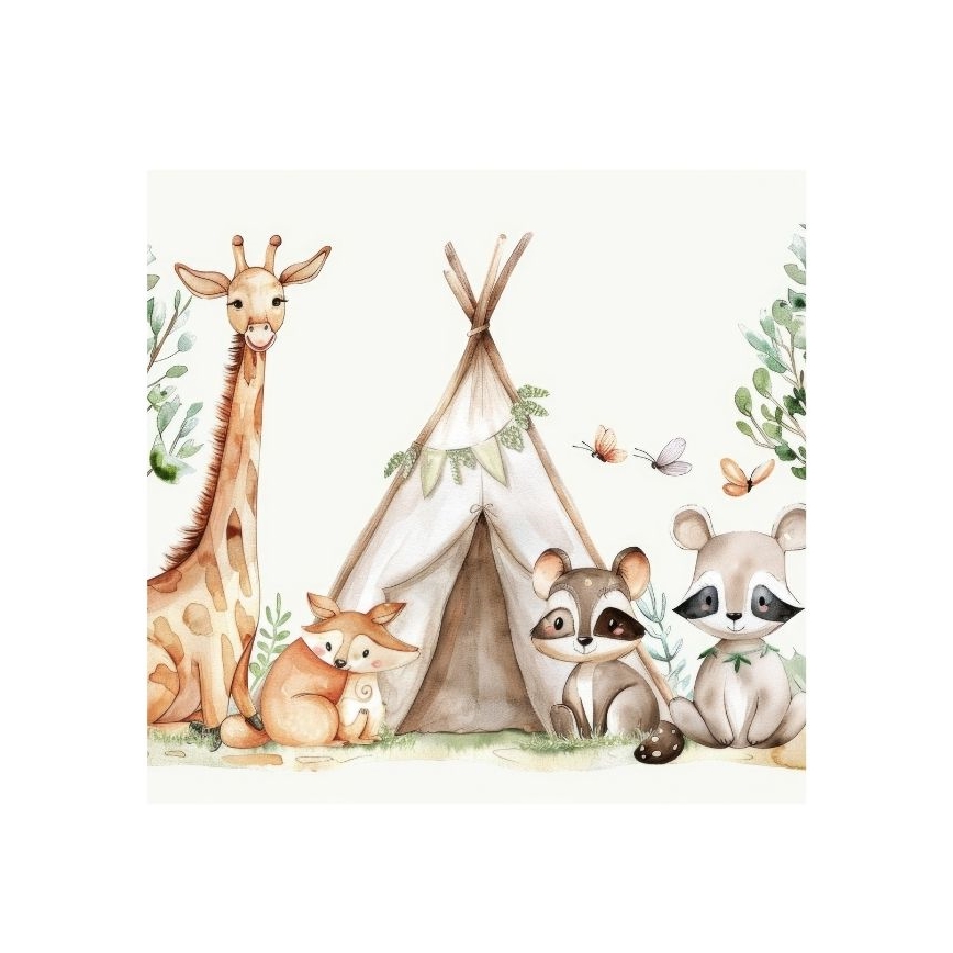 Detský luster KIDS ROOM 1xE27/60W/230V priemer 40 cm zvieratká