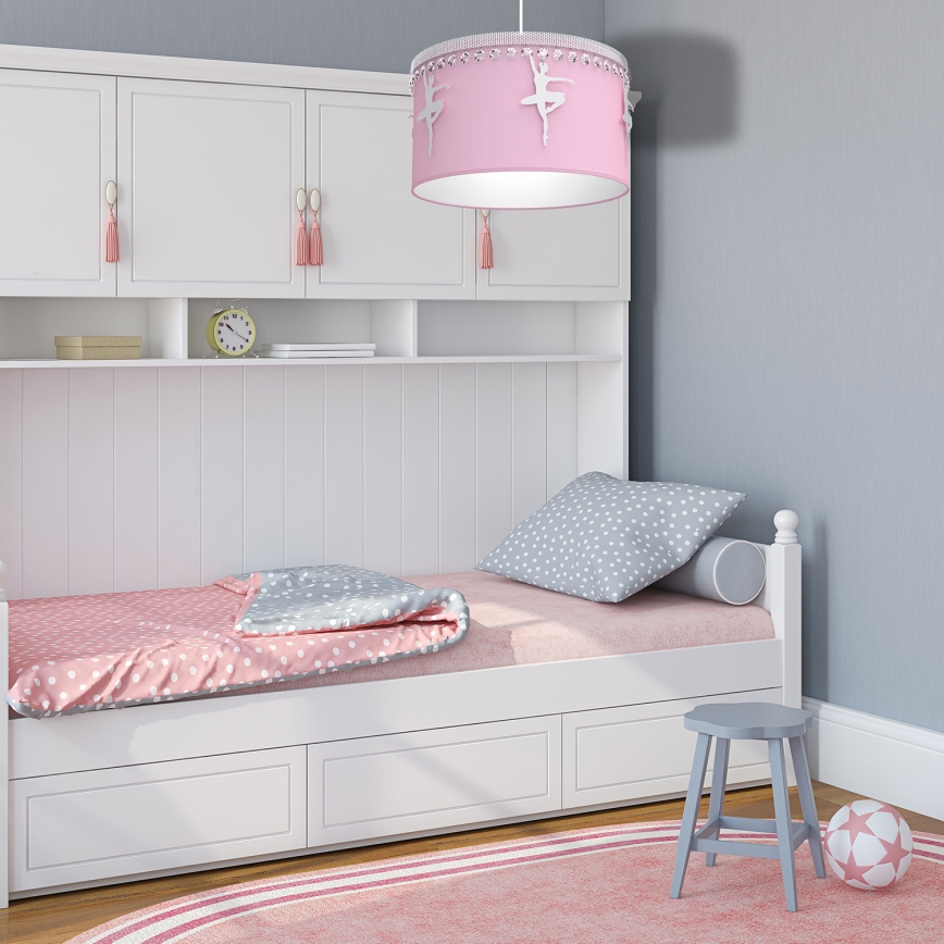 Detský luster na lanku BALETNICA 1xE27/60W/230V