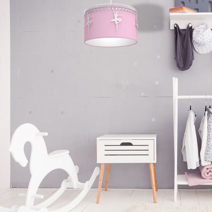 Detský luster na lanku BALETNICA 1xE27/60W/230V