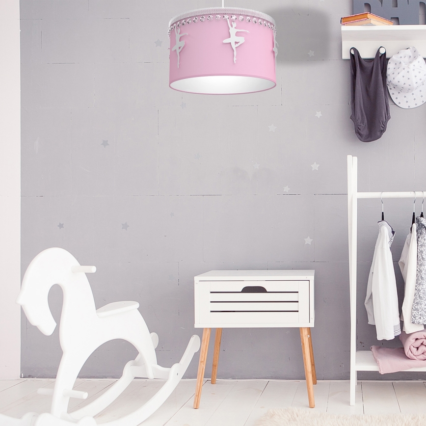 Detský luster na lanku BALETNICA 1xE27/60W/230V