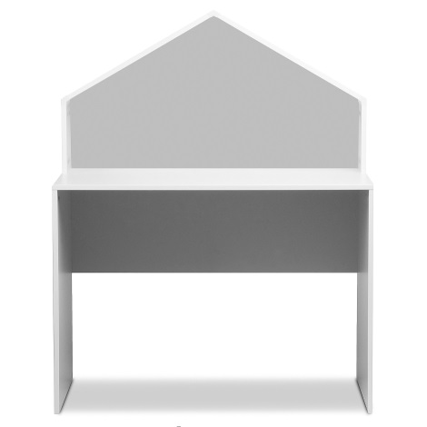 Detský písací stôl MIRUM 126x100 cm biela/šedá