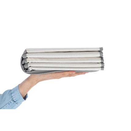 Detský suchý bazén s loptičkami pr. 80 cm biela/sivá