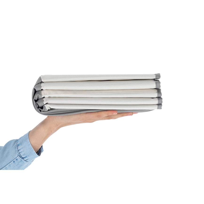 Detský suchý bazén s loptičkami pr. 80 cm biela/sivá