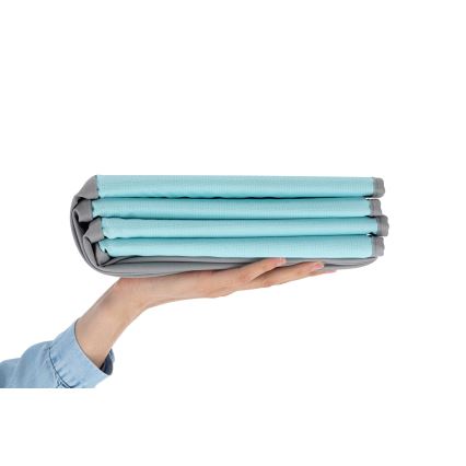 Detský suchý bazén s loptičkami pr. 80 cm modrá/sivá